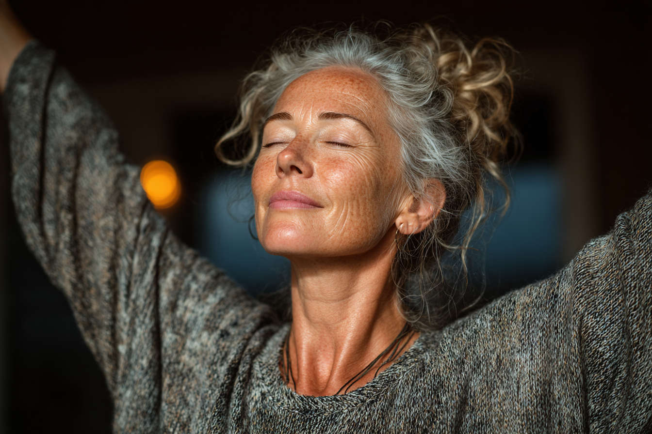 Harmóniás jóga gyakorlás természetes környezetben